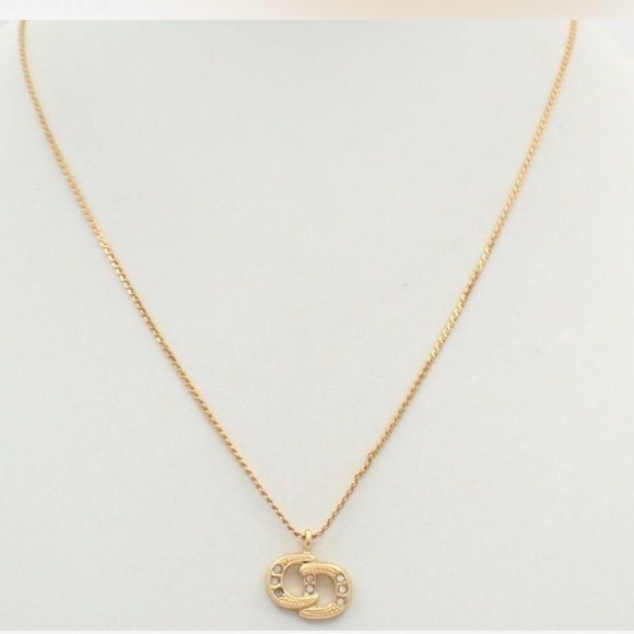 Vintage Christian Dior CD Pendant Necklace - Picture 3 of 4